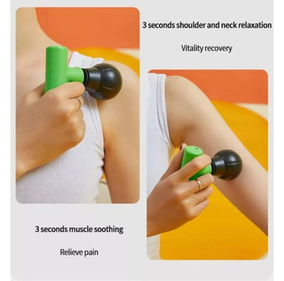 Mini Fascial Massage Gun For Body Neck Back Deep Tissue Muscle Relaxation Pain Relief